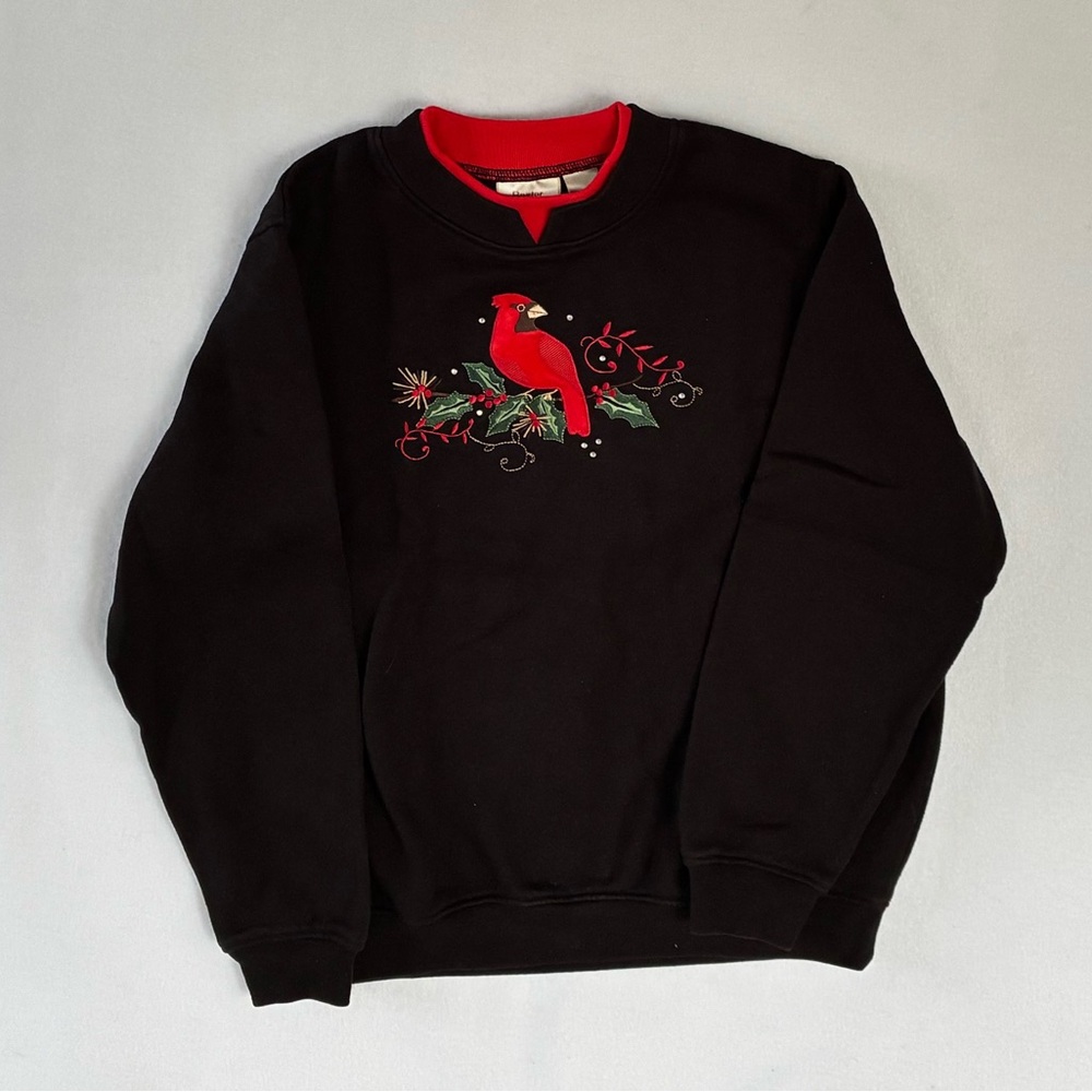 Baxter & Wells Christmas Cardinal Sweatshirt VTG